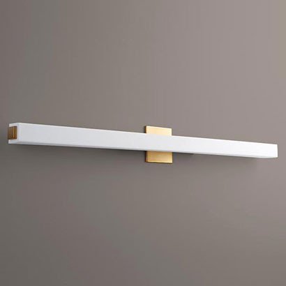 Oxygen 3-536-40 Adelphi Modern Aged Brass LED 46" Bathroom Vanity Lighting
