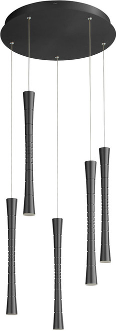 Oxygen 3-6005-15 Sabre Modern Black LED Multi Pendant Lamp