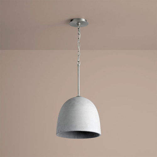 Oxygen 3-641-1624 Dune Satin Nickel and Gray Pendant Lighting Fixture