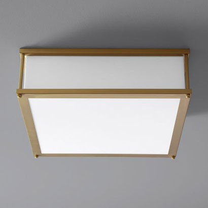 Oxygen 3-683-40 Modulo Contemporary Aged Brass LED 16" Ceiling Lighting