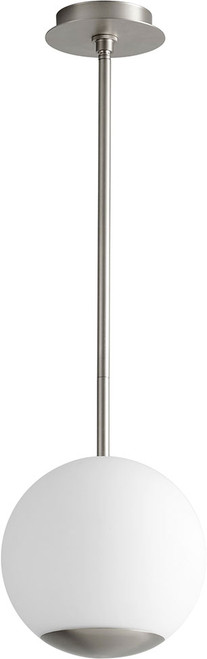 Oxygen 3-690-24 Terra Modern Satin Nickel LED Mini Hanging Lamp