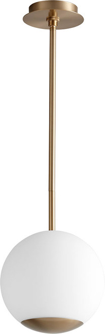 Oxygen 3-690-40 Terra Contemporary Aged Brass LED Mini Hanging Light