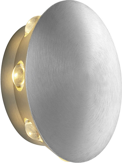Oxygen 3-747-16 Rickie Modern Brushed Aluminum LED Exterior Wall Lighting