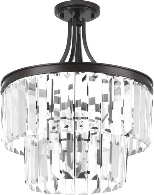 Progress P2326-20 Glimmer Antique Bronze 16.25" Flush Lighting