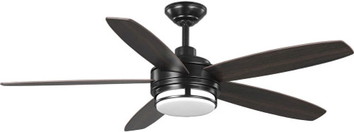 Progress Lighting P250036-031-30 Albin Black LED 54" Ceiling Fan