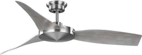 Progress Lighting P250071-009 Spicer Contemporary Brushed Nickel 54" Home Ceiling Fan