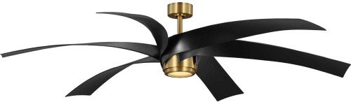 Progress Lighting P250108-163-30 Insigna Modern Vintage Brass LED Ceiling Fan