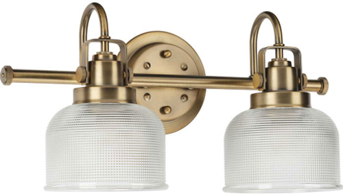 Progress P2991-163 Archie Modern Vintage Brass 2-Light Lighting For Bathroom
