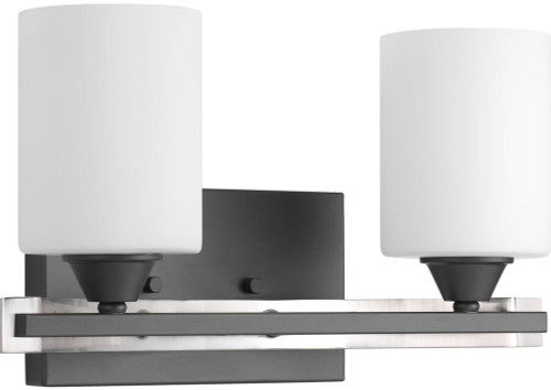 Progress Lighting P300145-143 Dart Graphite 2-Light Vanity Lighting Fixture