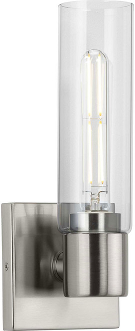 Progress P300299-009 Clarion Modern Brushed Nickel Wall Lighting Fixture