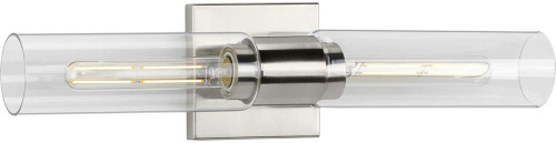 Progress P300300-009 Clarion Modern Brushed Nickel Vanity Light Fixture