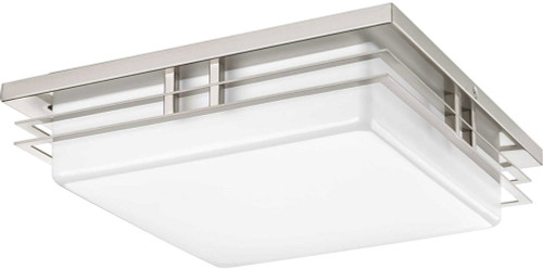 Progress P3448-0930K9 Helm Contemporary Brushed Nickel LED Flush Mount Lighting