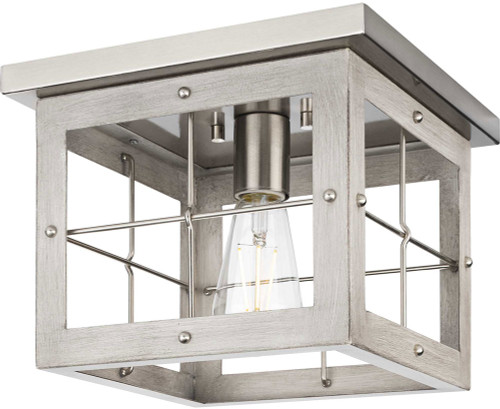 Progress P350197-009 Hedgerow Retro Brushed Nickel Overhead Lighting