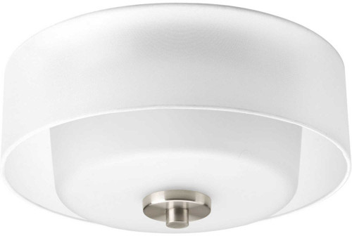 Progress P3693-09 Invite Brushed Nickel Flush Lighting