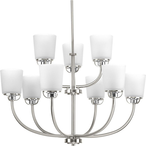 Progress Lighting P400010-009 West Village Brushed Nickel Chandelier Lighting