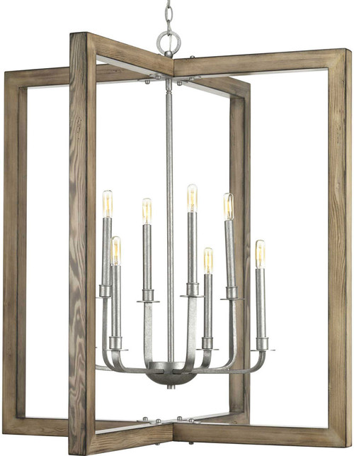 Progress P4763-141 Turnbury Contemporary Galvanized 10" Foyer Lighting Fixture
