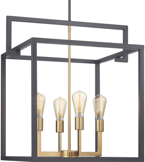 Progress P500168-143 Blakely Modern Graphite 14" Foyer Lighting Fixture