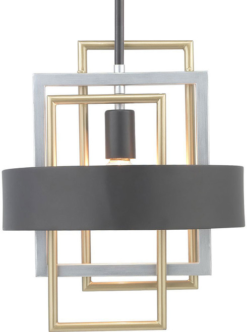 Progress Lighting P500173-031 Adagio Modern Matte Black Pendant Light Fixture
