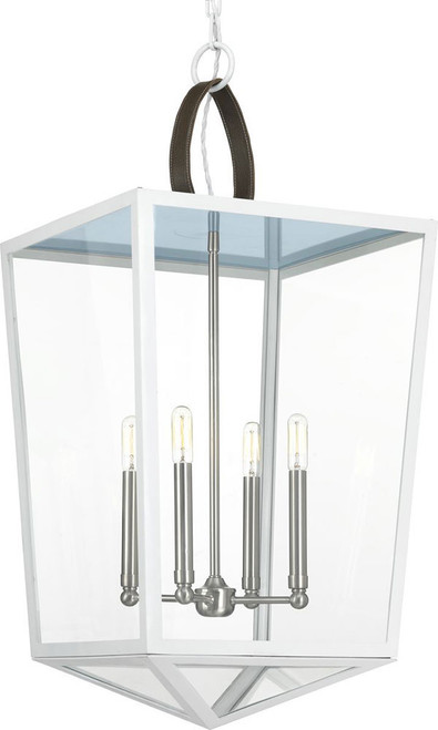 Progress Lighting P500196-030 Point Dume Shearwater Modern White Foyer Light Fixture