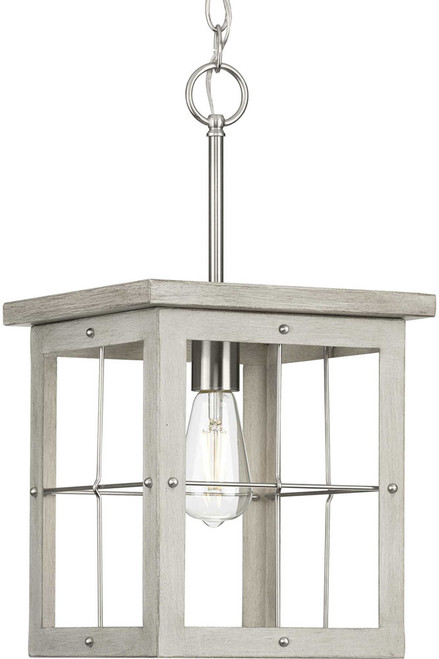 Progress P500317-009 Hedgerow Retro Brushed Nickel Lighting Pendant