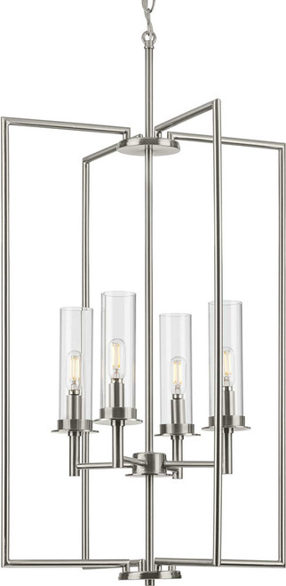 Progress P500315-009 Kellwyn Modern Brushed Nickel Foyer Light Fixture