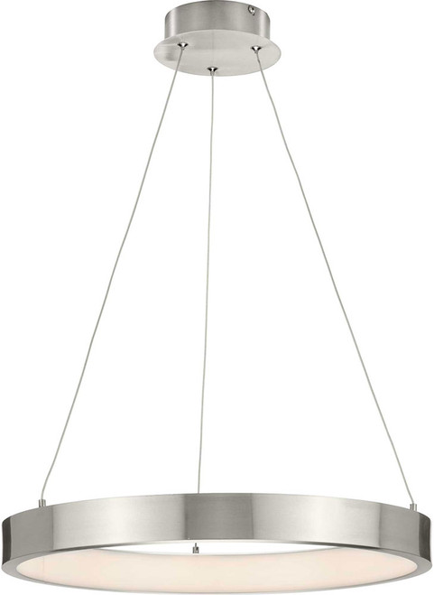 Progress P500369-009-30 Inverse LED Contemporary Brushed Nickel LED Pendant Hanging Light