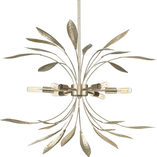 Progress P500415-176 Mariposa Contemporary Gilded Silver Hanging Lamp
