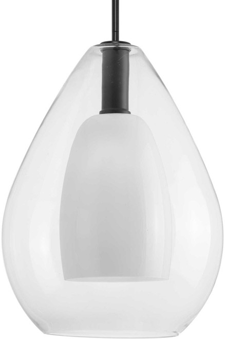 Progress Lighting P500439-31M Carillon Modern Matte Black Drop Lighting Fixture