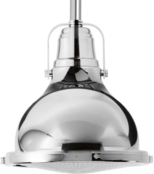 Progress P5050-1530K9 Fresnel Lens Vintage Polished Chrome LED Hanging Lamp