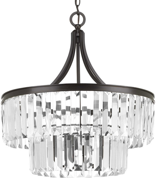 Progress P5321-20 Glimmer Contemporary Antique Bronze Drop Ceiling Light Fixture