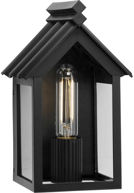 Progress Lighting P560302-31M Point Dume Dunemere Contemporary Matte Black 6" Exterior Sconce Lighting