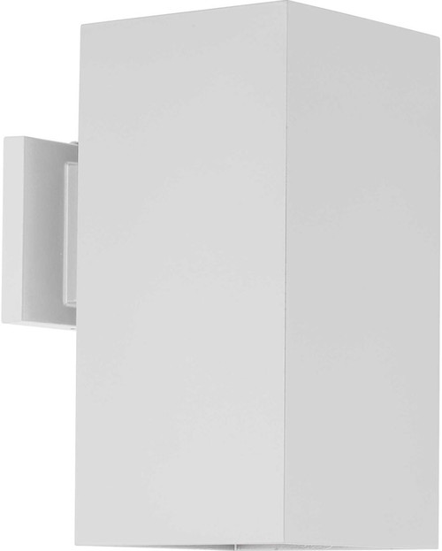 Progress P5643-30-30K LED Squares Modern White LED Exterior Wall Sconce