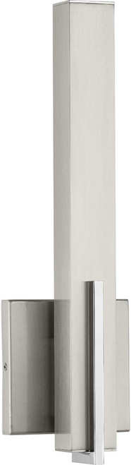 Progress P710051-009-30 Planck LED Modern Brushed Nickel LED Lighting Wall Sconce