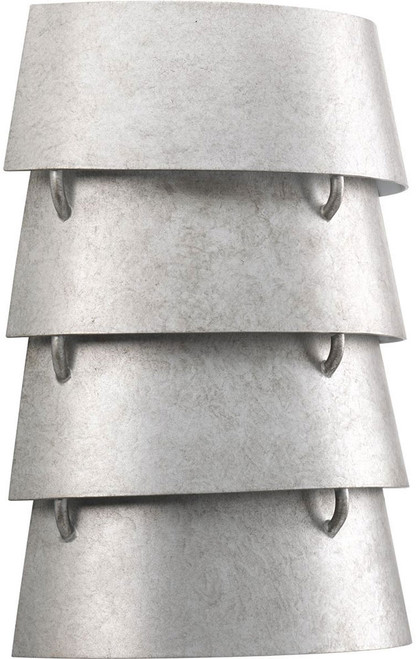 Progress Lighting P710064-141 Point Dume Surfrider Contemporary Galvanized Finish Wall Lighting