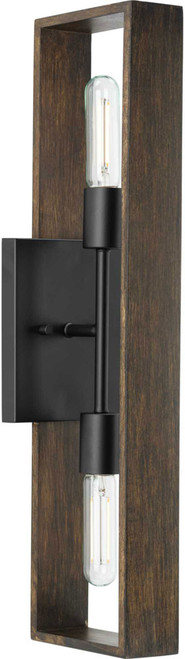 Progress Lighting P710126-31M Boundary Contemporary Matte Black Wall Light Sconce