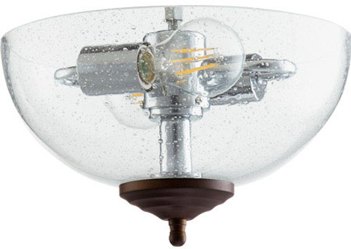 Quorum 1165-4486 Modern Toasted Sienna / Oiled Bronze LED Bowl Fan Light Kit