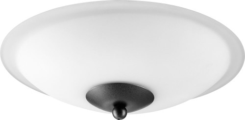 Quorum 1180-869 Noir w/ Satin Opal LED Flush Mount Lighting Fixture