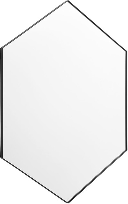 Quorum 13-2434-59 Hexagon Mirrors Modern Matte Black Mirror