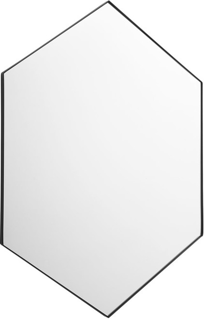 Quorum 13-2840-59 Hexagon Mirrors Contemporary Matte Black Mirror