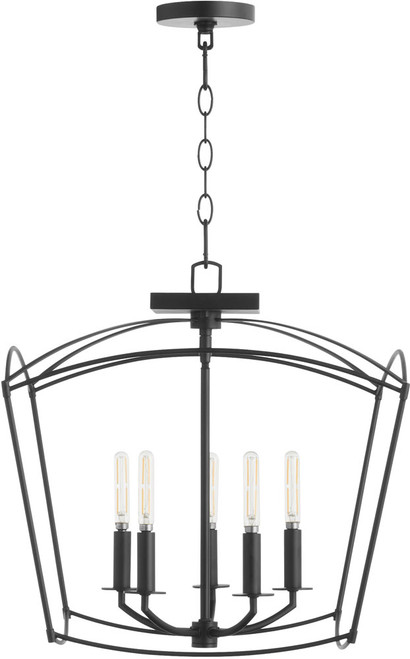 Quorum 2812-18-59 Mantle Matte Black 18.5" Pendant Lamp