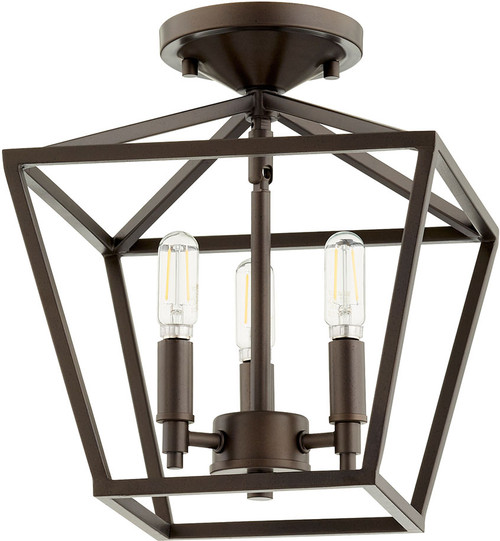 Quorum 304-10-86 Gabriel Modern Oiled Bronze 10.25" Ceiling Lighting Fixture