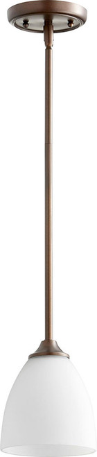 Quorum 3127-86 Jardin Oiled Bronze Mini Drop Ceiling Lighting