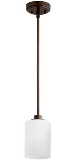 Quorum 3207-86 Lancaster Oiled Bronze Mini Pendant Hanging Light