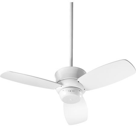Quorum 32323-8 Gusto Studio White w/ Studio White Blades 32" Home Ceiling Fan