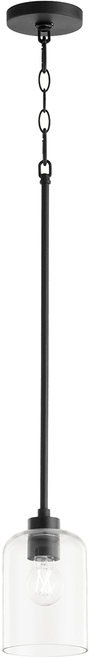 Quorum 3374-59 Tribute Contemporary Matte Black Mini Pendant Light
