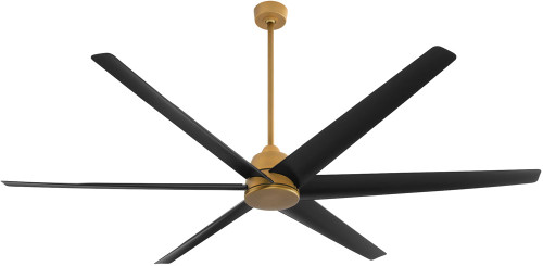 Quorum 35846-47 Spree Modern Brushed Brass Interior / Exterior Home Ceiling Fan