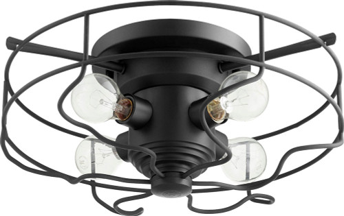 Quorum 3905-17-69 Modern Textured Black Flush Lighting