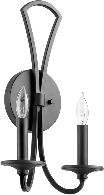 Quorum 5021-2-59 Maryse Matte Black Lighting Wall Sconce
