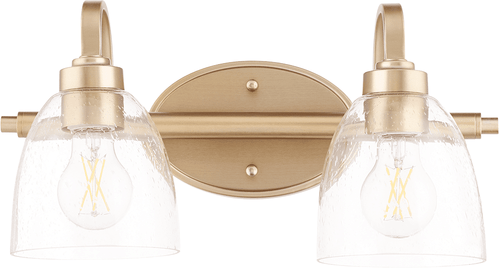 Quorum 5060-2-280 Reyes Aged Brass 2-Light Bathroom Sconce