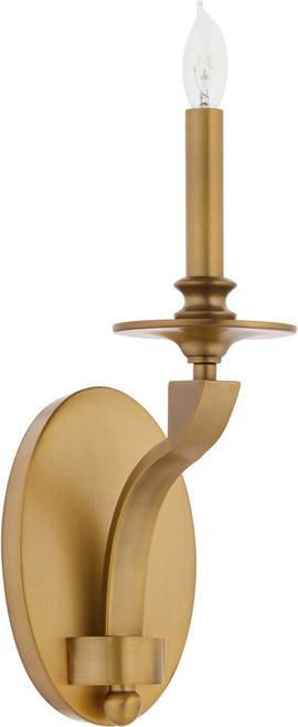 Quorum 5240-1-47 Chantelle Brushed Brass Wall Lighting Fixture